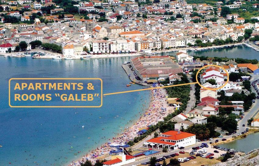 Apartments Galeb Pag - Beach Pag Town Buitenkant foto